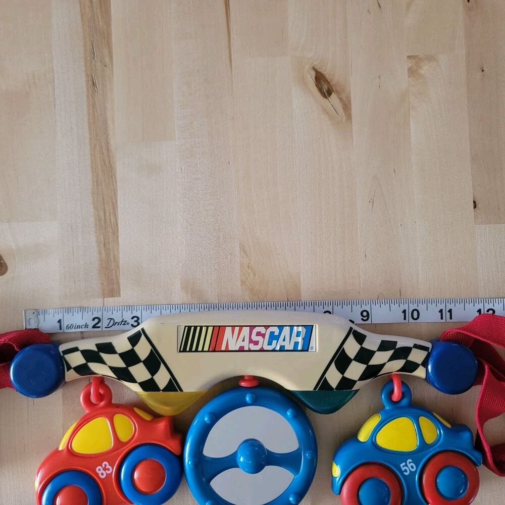 Vintage Safety Ist NASCAR Musical Light up Carrier Toy Infant Crib Mobile - Picture 16 of 16